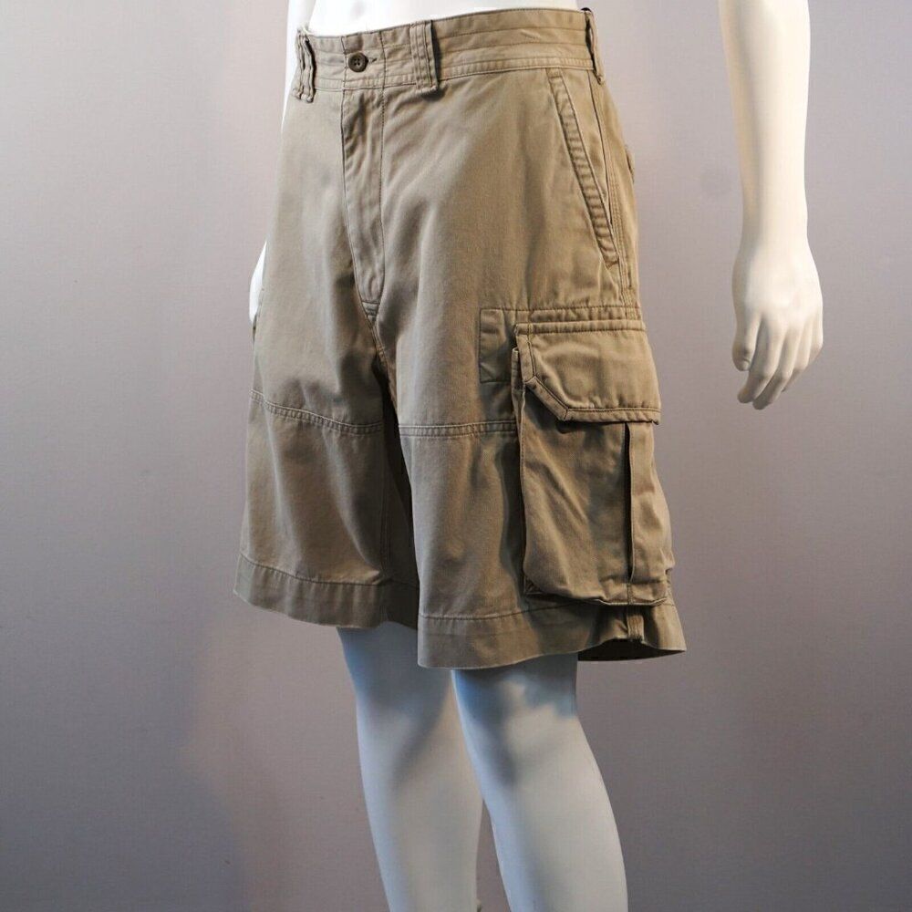 Polo Ralph Lauren Classic Chino Shorts Mens Size 36 Beige Brown Utility Hipster